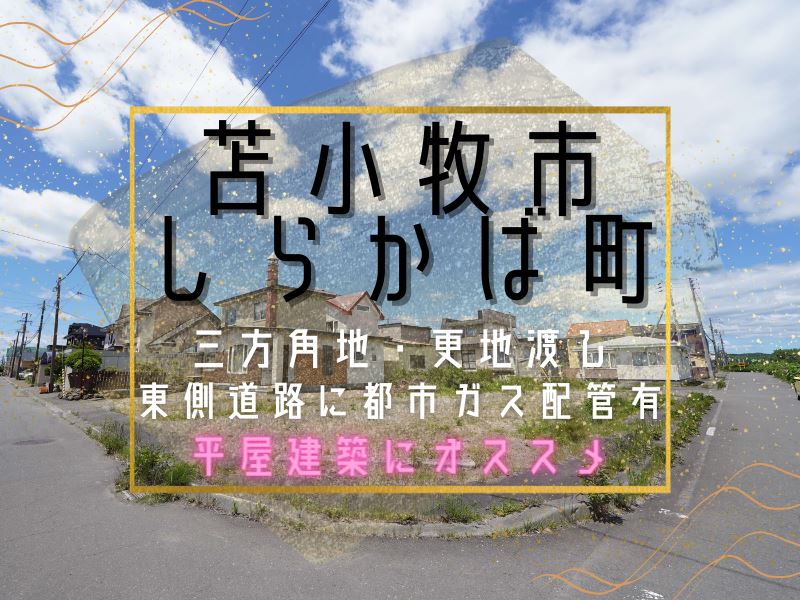 【しらかば町】敷地100坪！三方角地で日当たり良好♪成約済